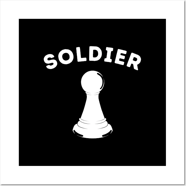 Chess pieces - White Pawn aka Soldier Wall Art by codeclothes